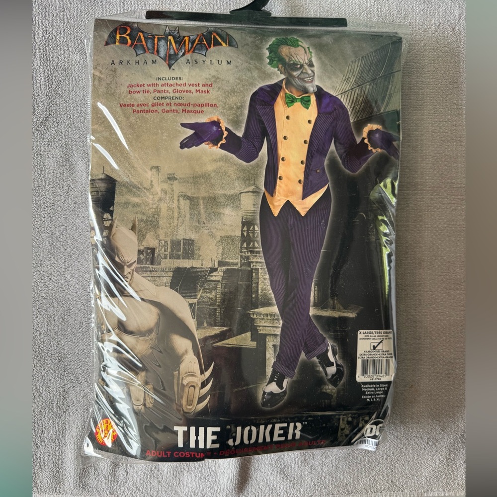 Joker Mens Costume - Purple and Yellow